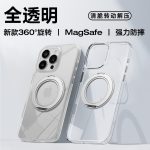 MMkio 2.5mm Transparent 360° Rotation Bracket Case for — iPhone - Image 2