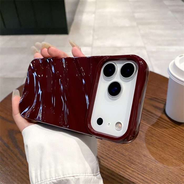 3D Wave Water Ripple Glossy Case for — iPhone - Image 3
