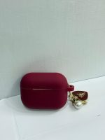 Wine Red Silicone AirPods Case - Image 3