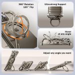 Z Metal OATSBASF 360°Ring Holder Magnetic Stand Case for — iPhone - Image 4