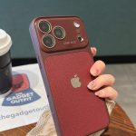 Premium Leather Textured Grip Case for — iPhone