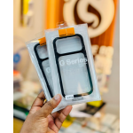 Hybrid Black Bumper Clear Armor Case for — iPhone