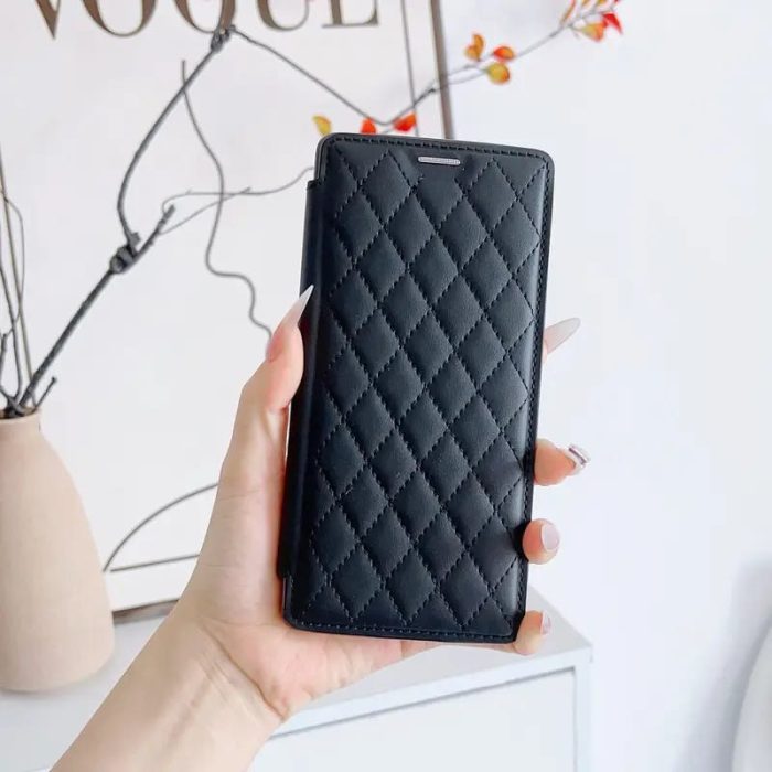 Soft Puffy Transparent With Camera Lens Protection Flip Case for — Samsung - Image 5