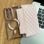 Soft Puffy Transparent With Camera Lens Protection Flip Case for — Samsung - Image 7