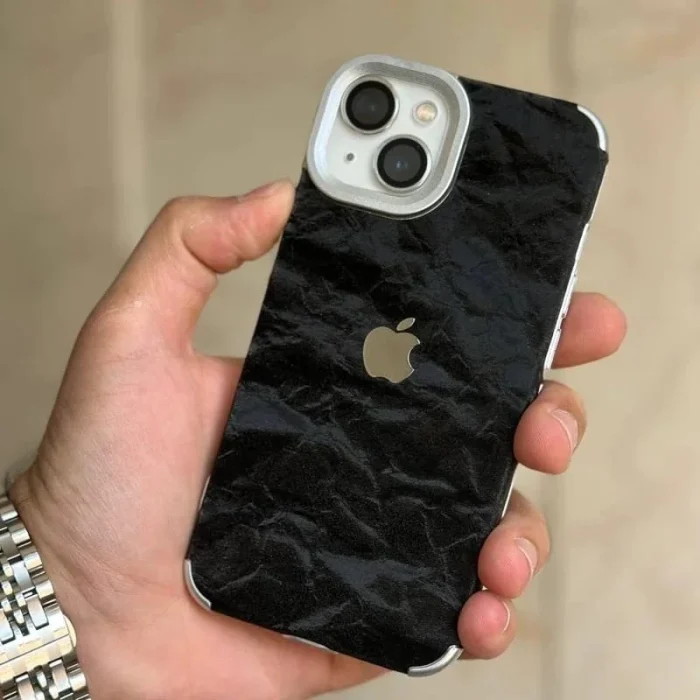Electroplating Puffy Flannel Fabric Soft Case for — iPhone - Image 10