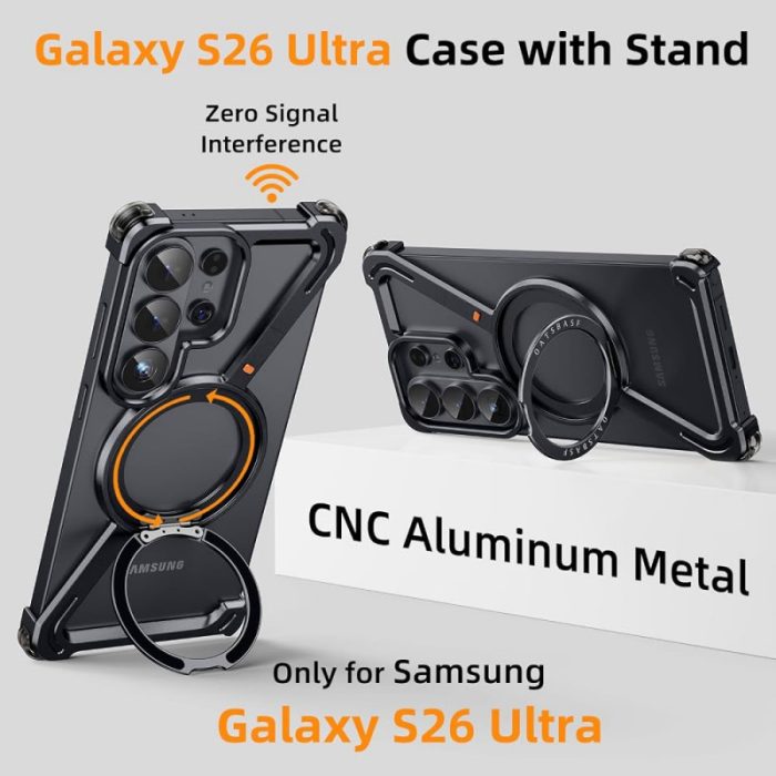 Z Metal OATSBASF 360°Ring Holder Magnetic Stand Case for — Samsung - Image 8