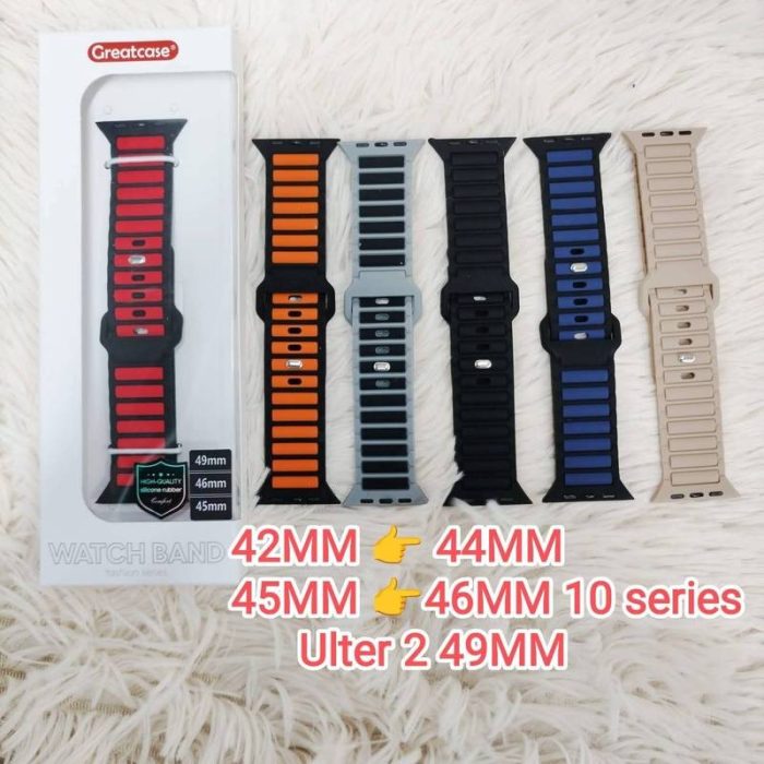 Great Case Soft Silicon Grip Straps for — Apple Watch - Image 2