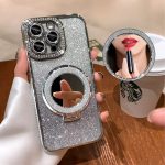 Silver Glitter Case With Mirror Design for — iPhone - Image 2