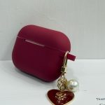 Wine Red Silicone AirPods Case