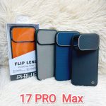 Piblue Leather CamShield Matte Flip Case for — iPhone 17 pro max