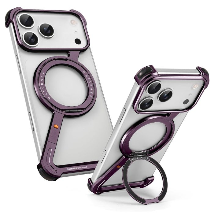 Z Metal OATSBASF 360°Ring Holder Magnetic Stand Case for — iPhone - Image 8