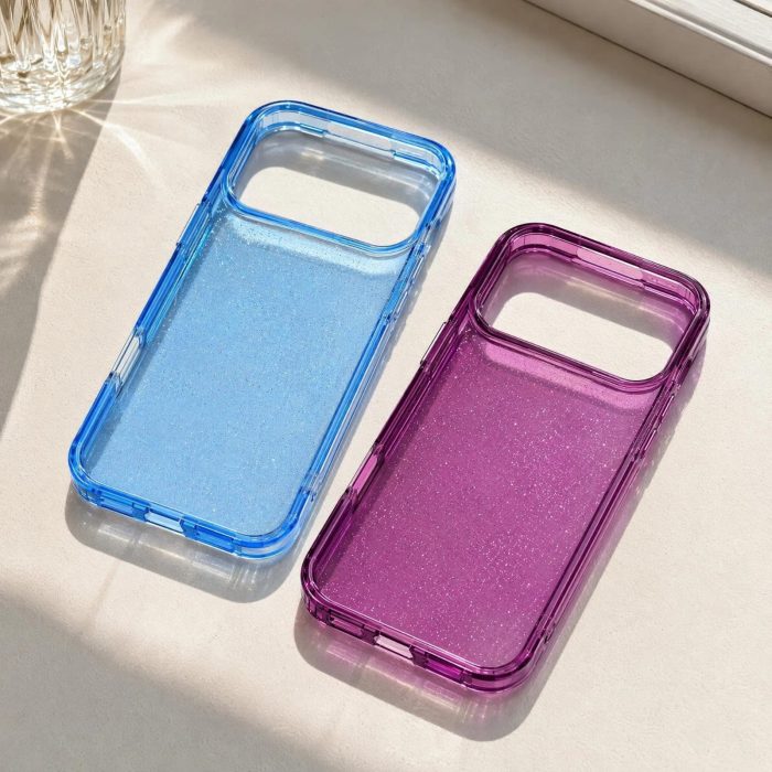 Dual — Color Transparent Glitter Case for — iPhone - Image 2