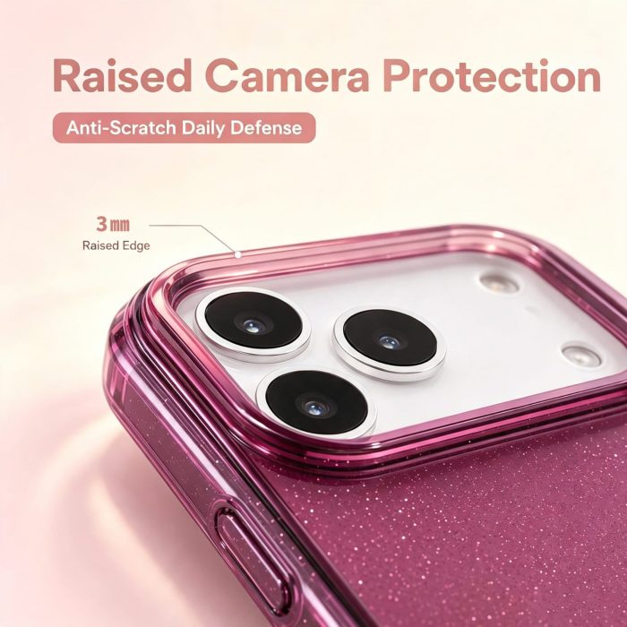 Dual — Color Transparent Glitter Case for — iPhone - Image 4