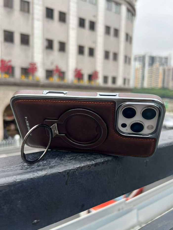 RIMBMAX Premium Leather MagSafe Case with a Kickstand for — iPhone - Image 2