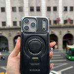 RIMBMAX Premium Leather MagSafe Case with a Kickstand for — iPhone