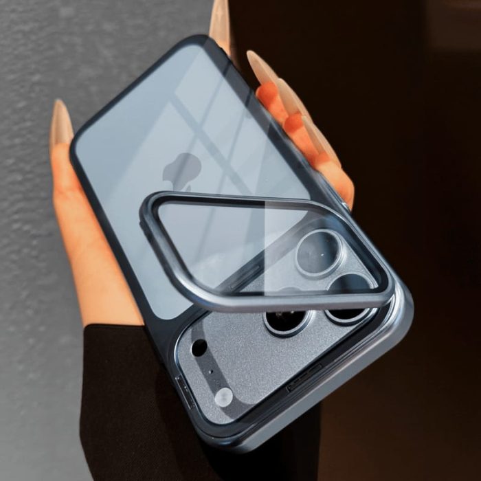 Folding Kickstand Window Camera Protection Case for — iPhone - Image 5