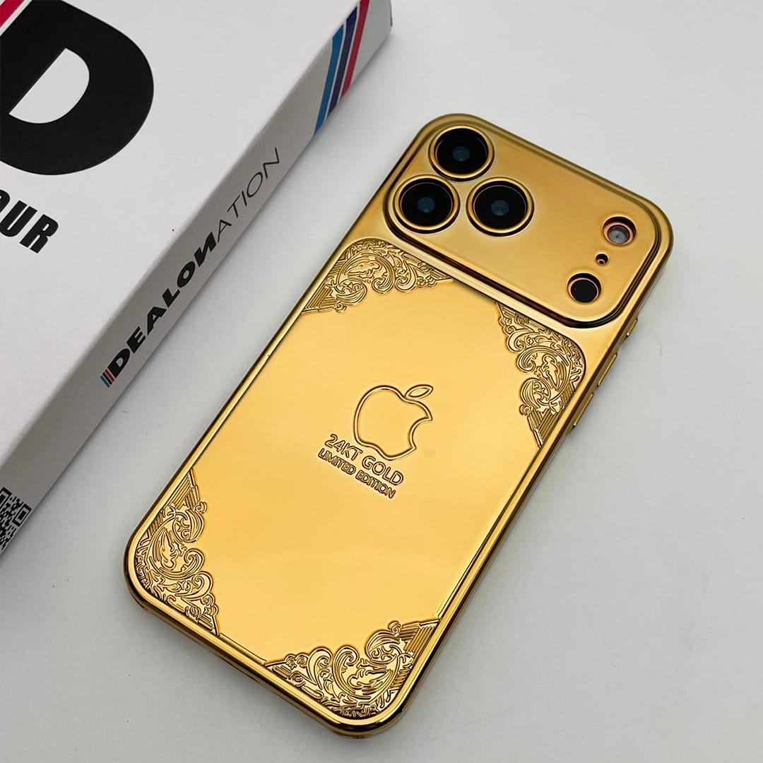 IMG-20261006-WA0043 Luxury Royal Gold Poly Carbonate Embossed Case for - iPhone - Image 1
