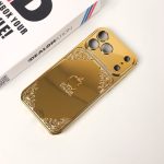Luxury Royal Gold Poly Carbonate Embossed Case for - iPhone - Image 3