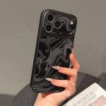 Luxury Black Liquid Ripple Case for — iPhone - Image 6