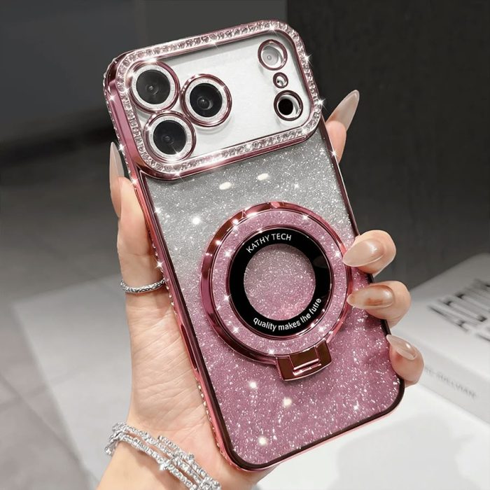 Kathy Tech MagSafe Stand Glitter Case for — iPhone - Image 2