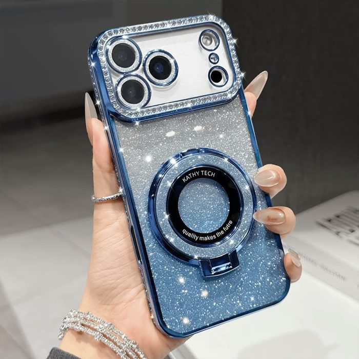 Kathy Tech MagSafe Stand Glitter Case for — iPhone - Image 3