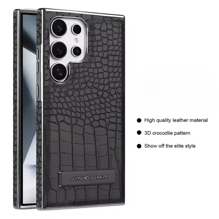Jinduka Premium PU Leather Crocodile Texture Case for — Samsung - Image 3